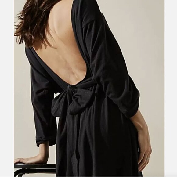 Free People Beach Garcia Midi Dress Low Scoop Back Pink Size Small Mauve… - Picture 2 of 11